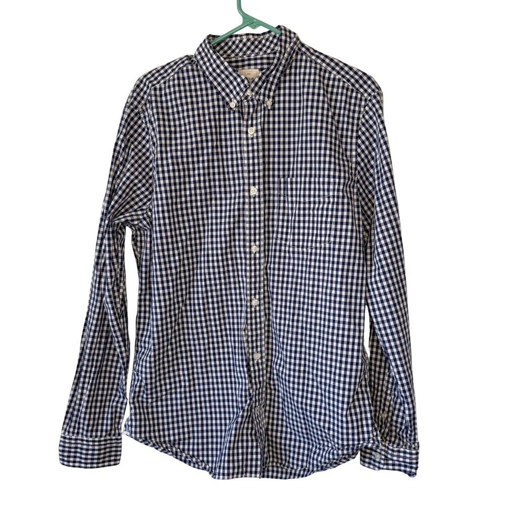 3/$20 GAP Navy and White Checkered Men's Shirt